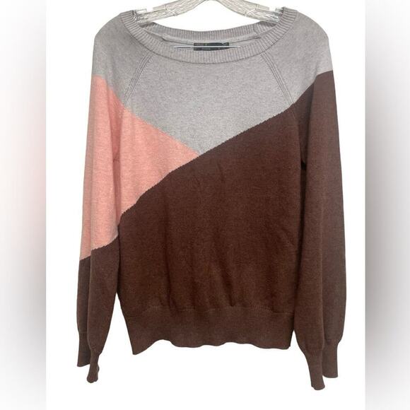 PrAna Havaar Merino Wool Blend Colorblock Sweater Size S - Picture 4 of 5